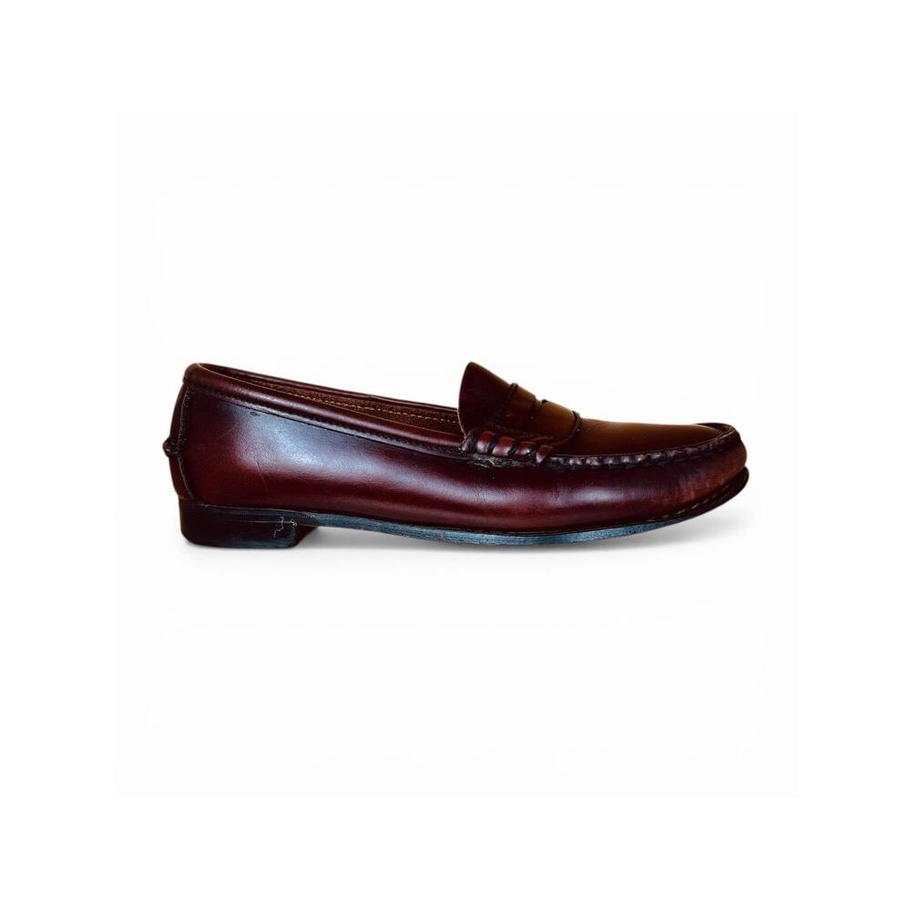 Vintage Dexter Oxblood Penny Loafer Leather Moc Toe Beefroll Prep Classic 6.5